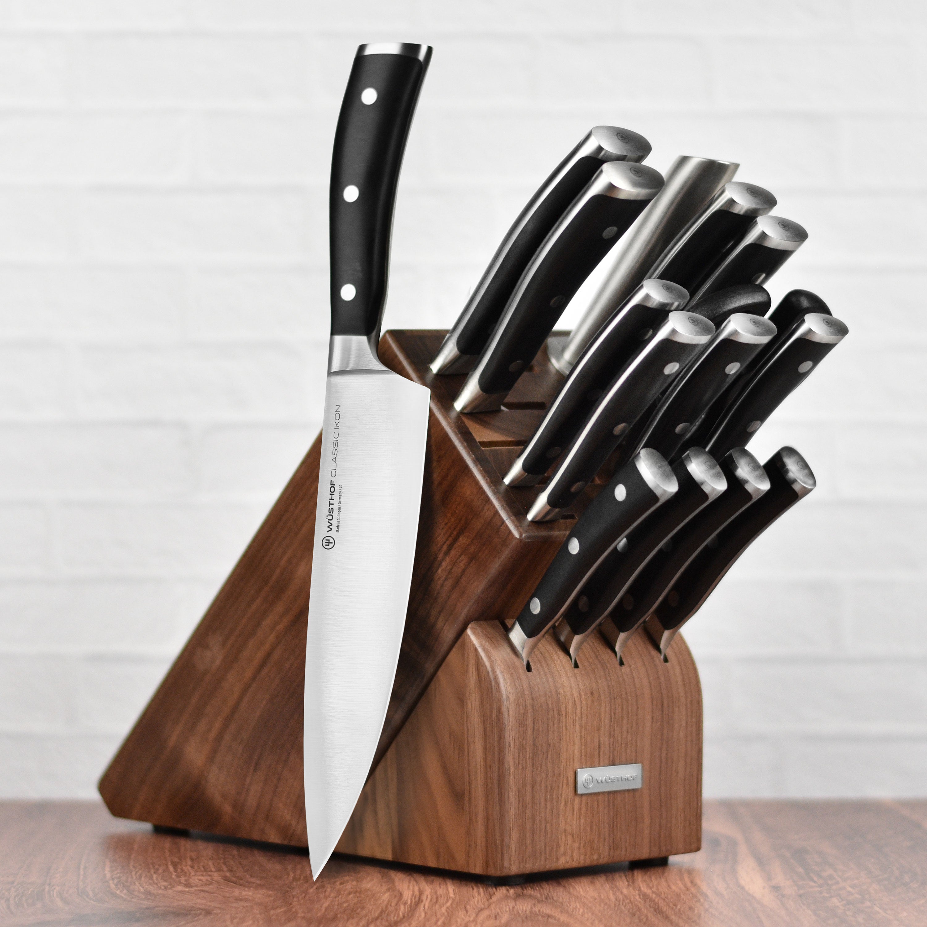 Wusthof Classic Ikon Knife Set - 16 Piece Walnut Block – Cutlery
