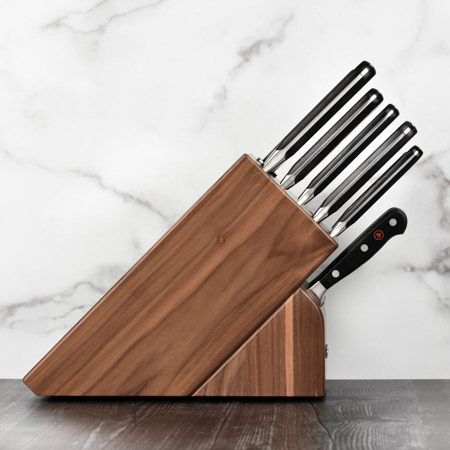 Wusthof Classic 16 Piece Walnut Knife Block Set with Forged Steak Knives