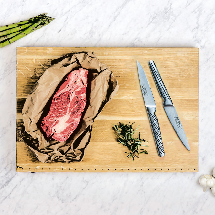 Global 4 Piece Serrated Steak Knife Set