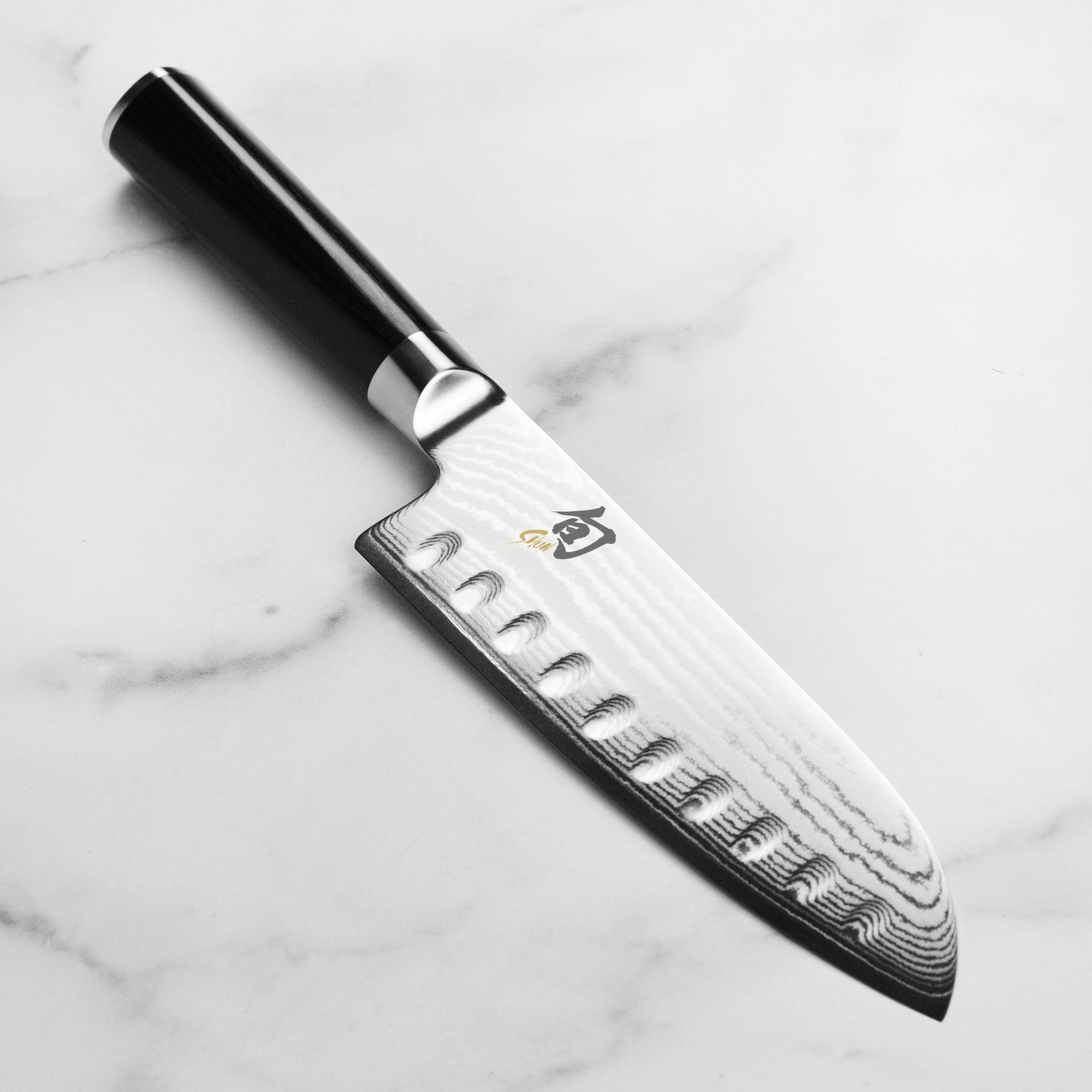 日本最大級 Shun Classic Hollow Edge Santoku Knife - 7 ハンティングナイフ、狩猟刀