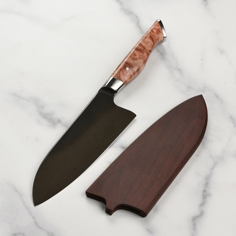 Steelport Carbon Steel 6" Chef's Knife with Oregon Maple Magnetic Sheath