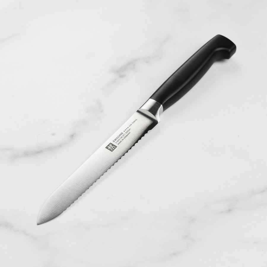 Zwilling Four Star 5" Serrated Utility Knife