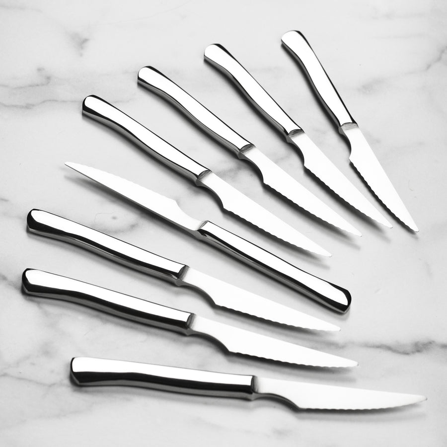 Zwilling 8 Piece Stainless Steel Serrated Steak Knife Set with Case