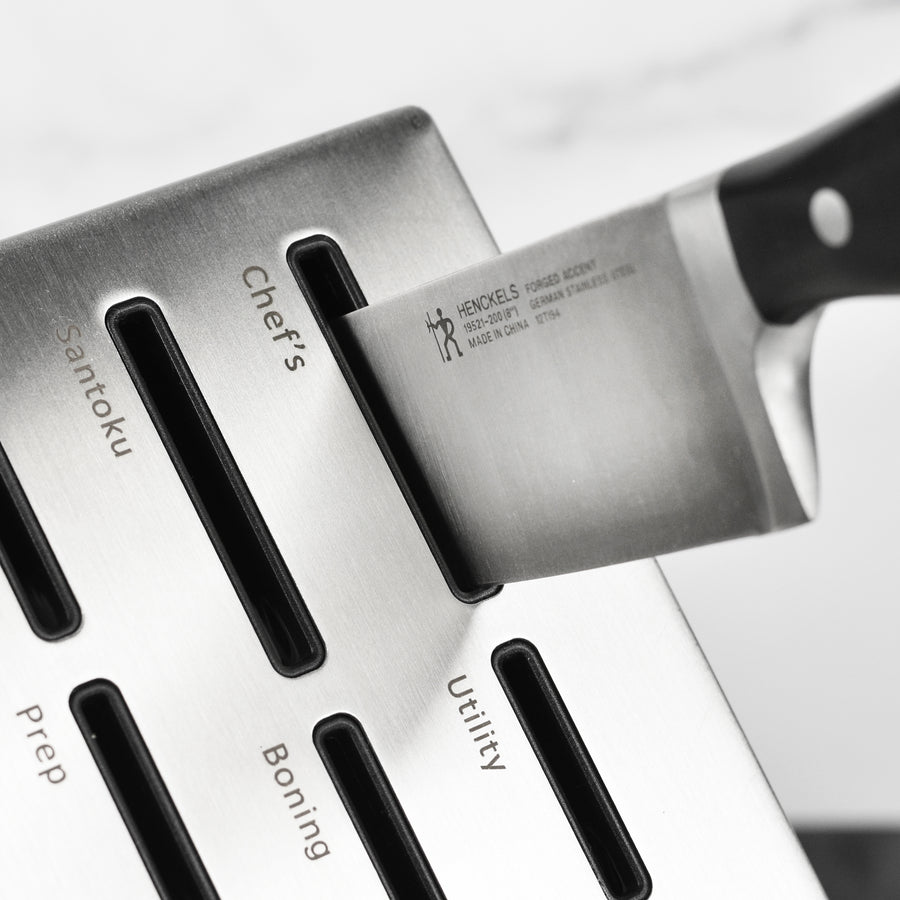 Henckels Forged Accent 20 Piece Self-Sharpening Knife Block Set, Black Handles