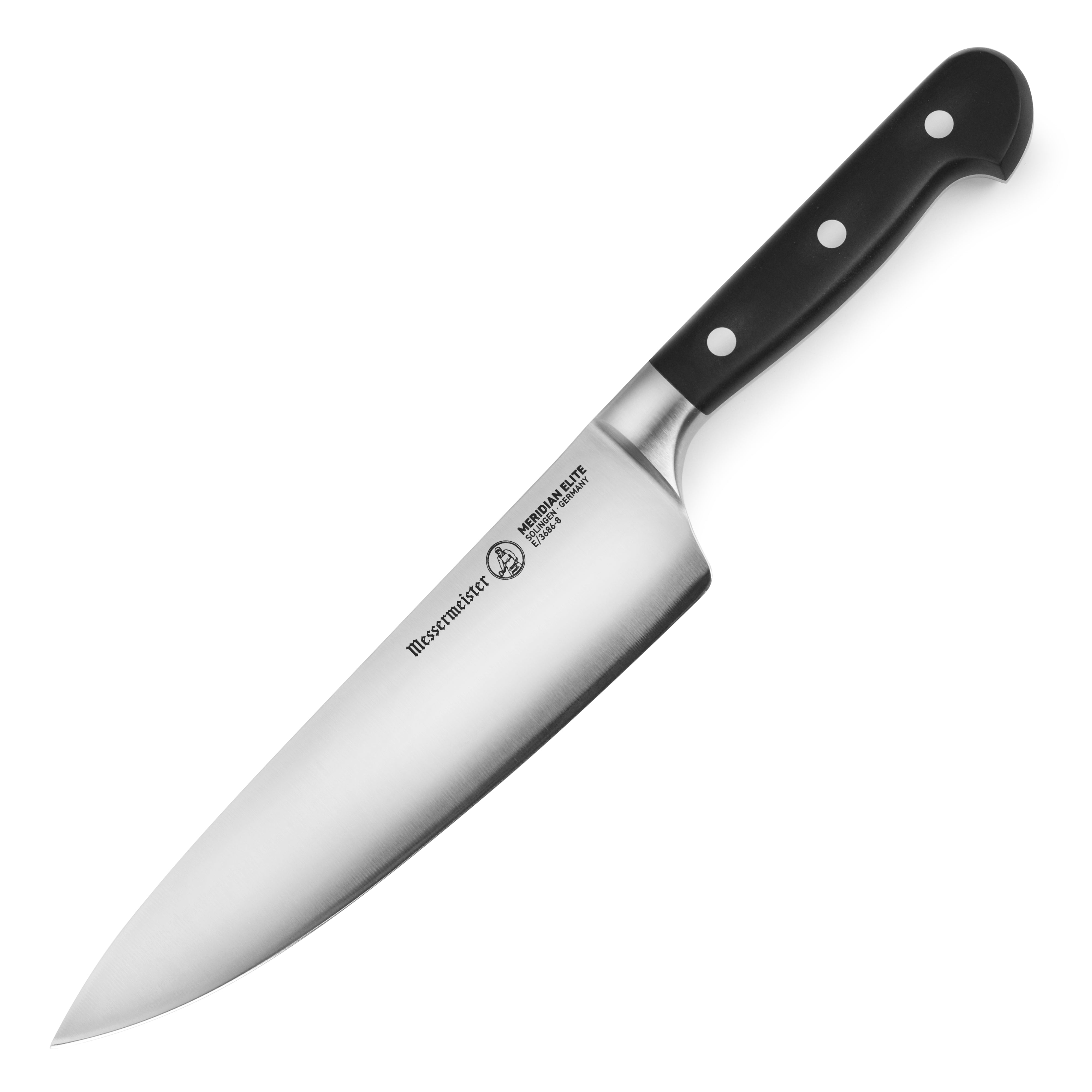 Messermeister Meridian Elite 8” Traditional Chef's Knife - Fine German  Steel Alloy Blade - Rust Resistant & Easy to Maintain