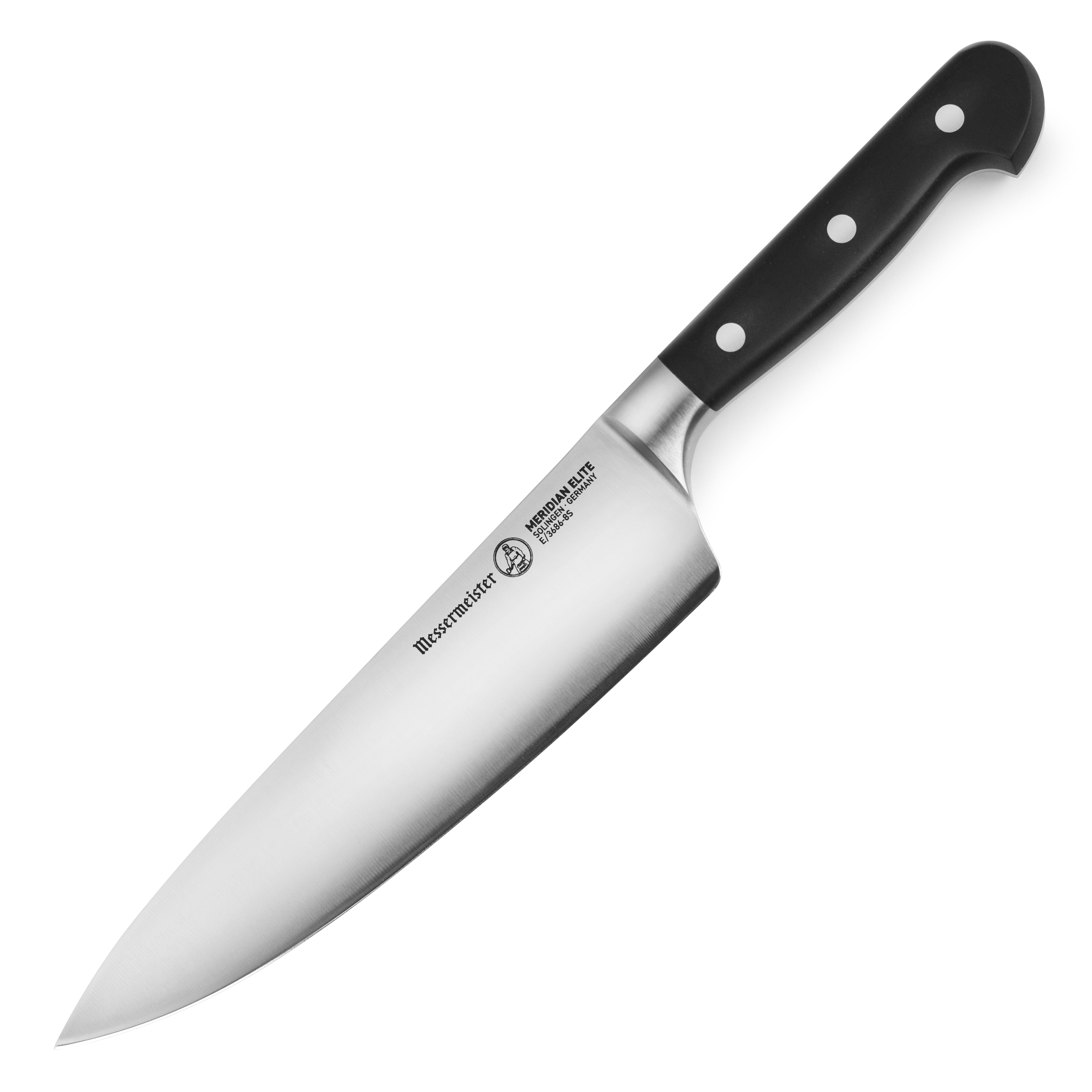 Messermeister Meridian Elite 8 Stealth Chef's Knife - KnifeCenter -  E/3686-8S