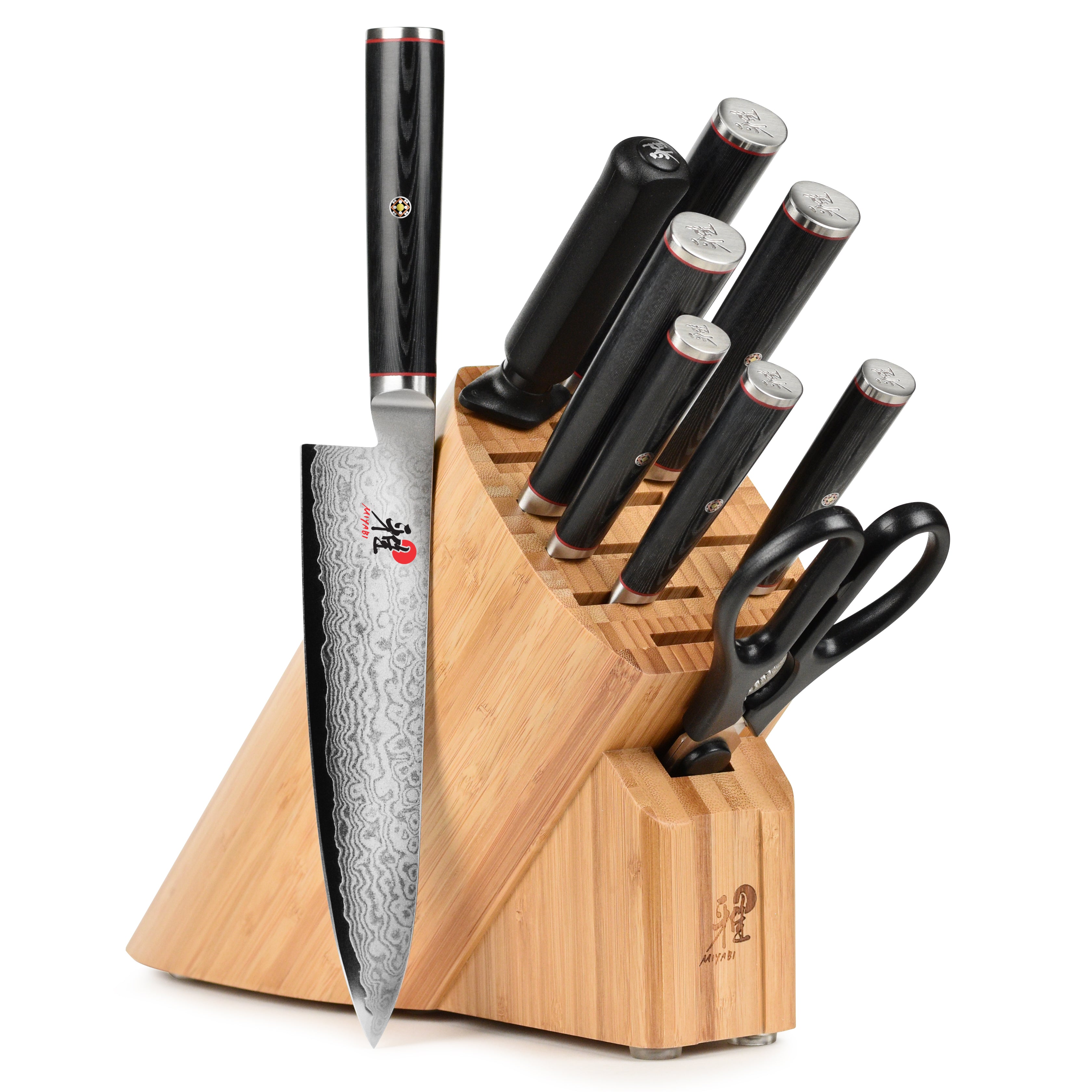 Miyabi Black 10 Piece Knife Block Set