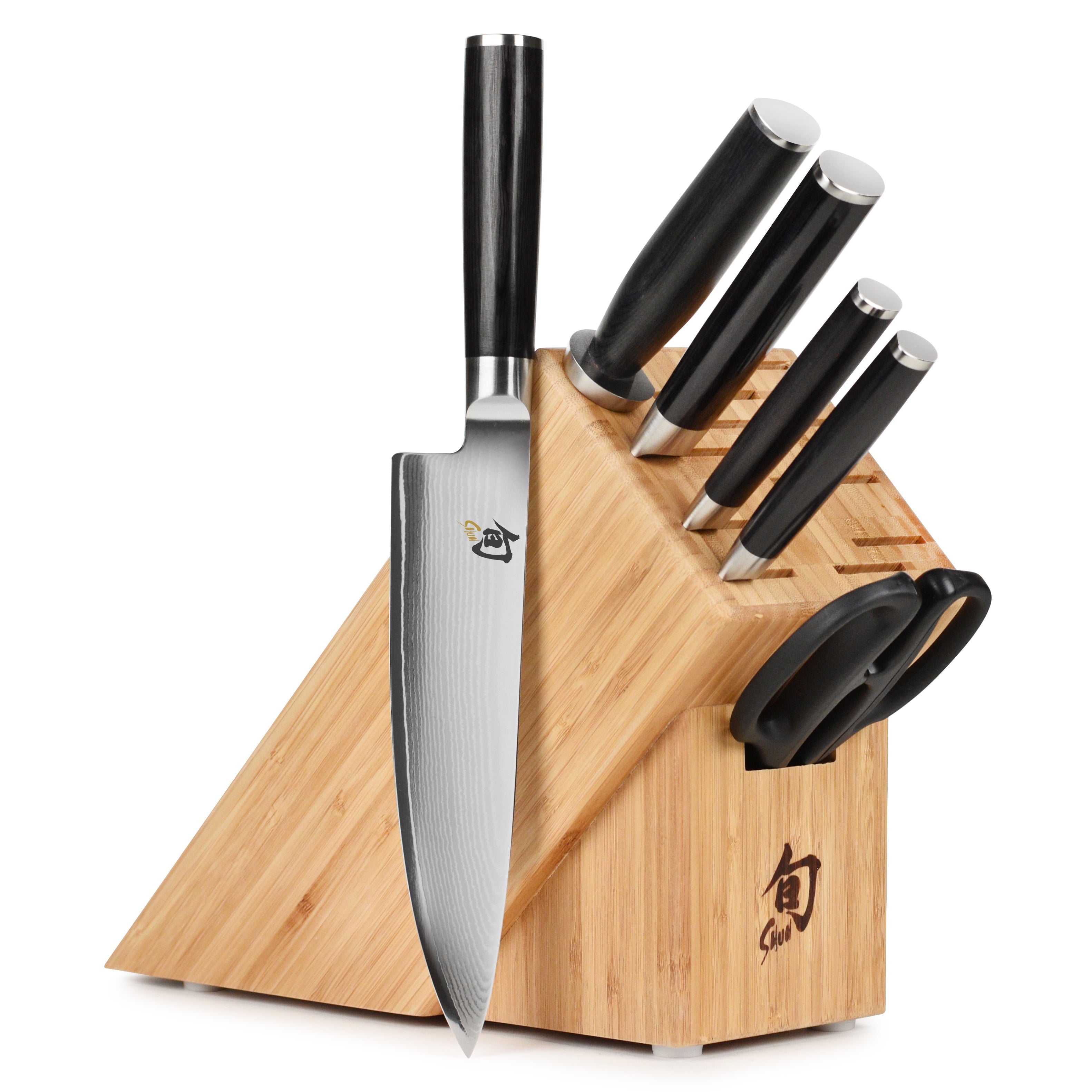 Shun Hikari 7-Piece Knife Block Set  Knife block set, Knife block, Piecings