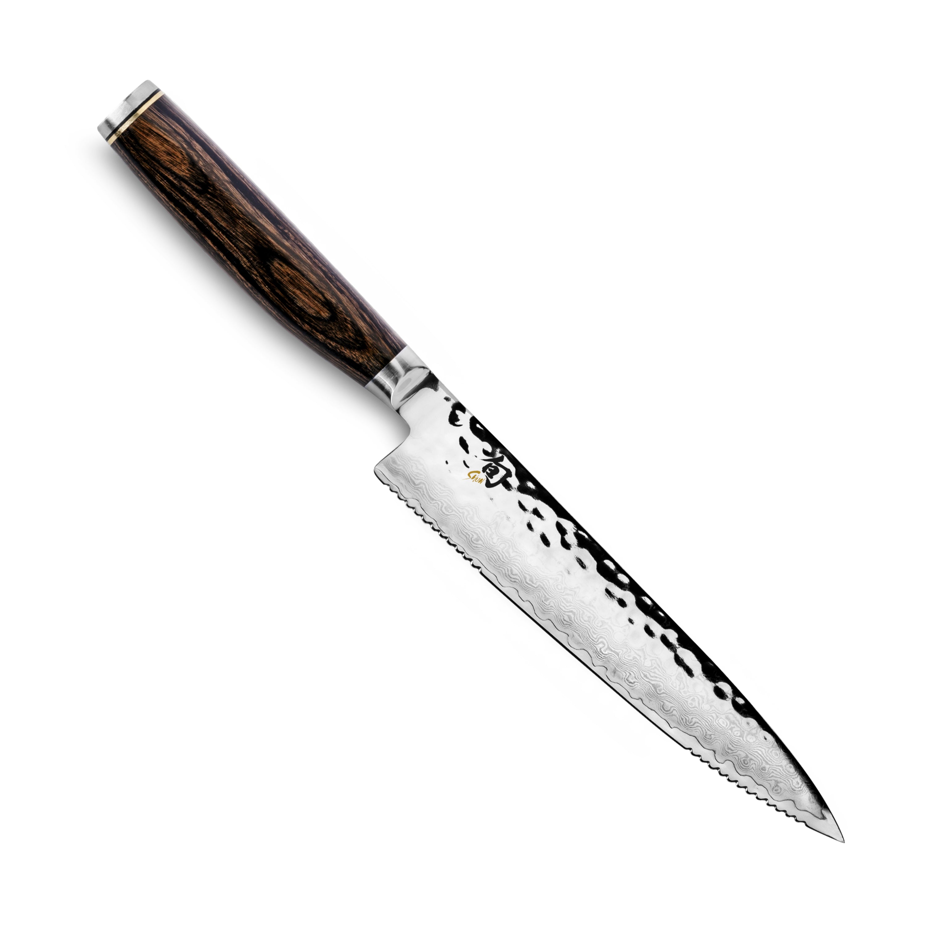 5 inch Premier Forged Steak Knives, Single Piece, Fine-Edge or Serrated, Brown