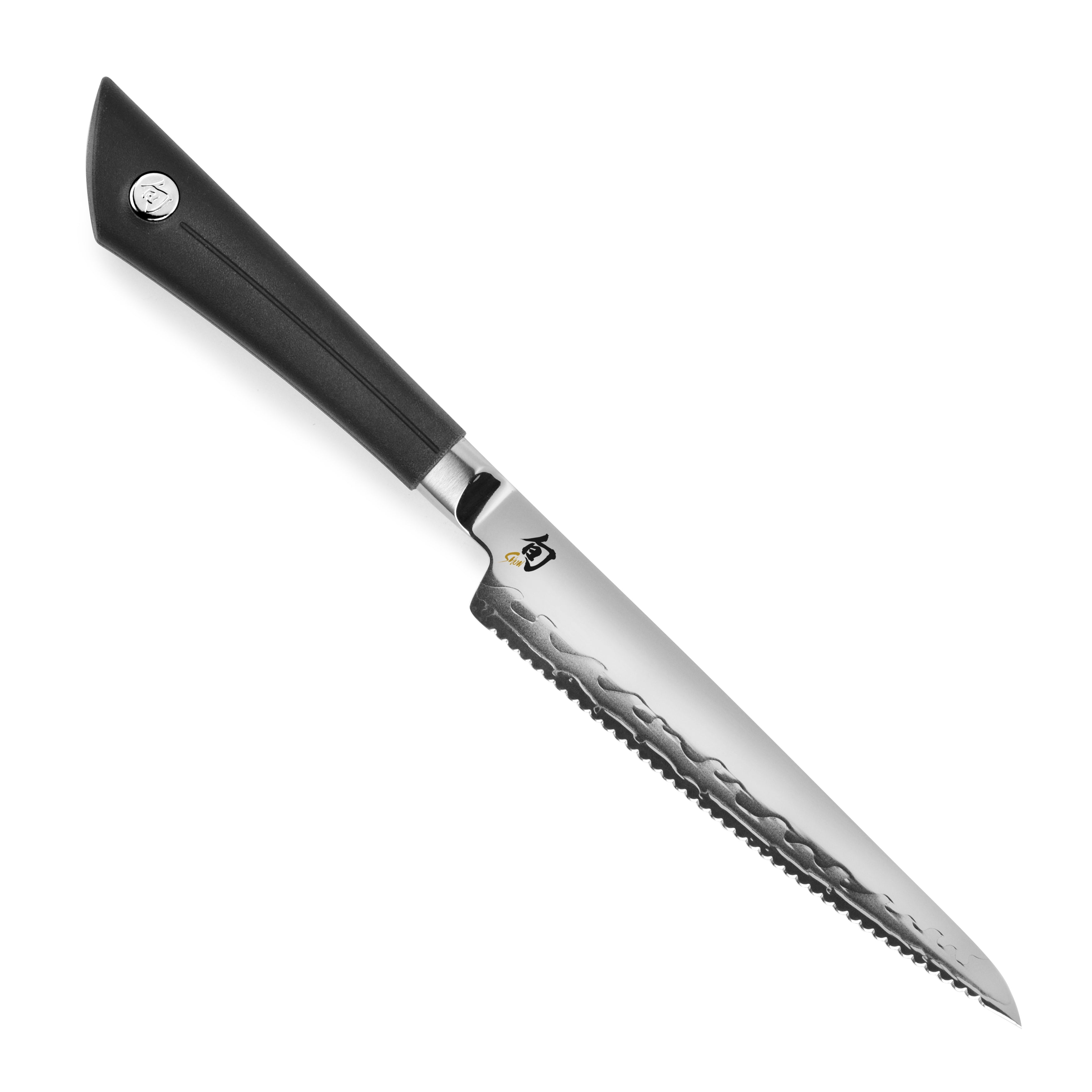 Serrated utility knife blue 11,5 cm