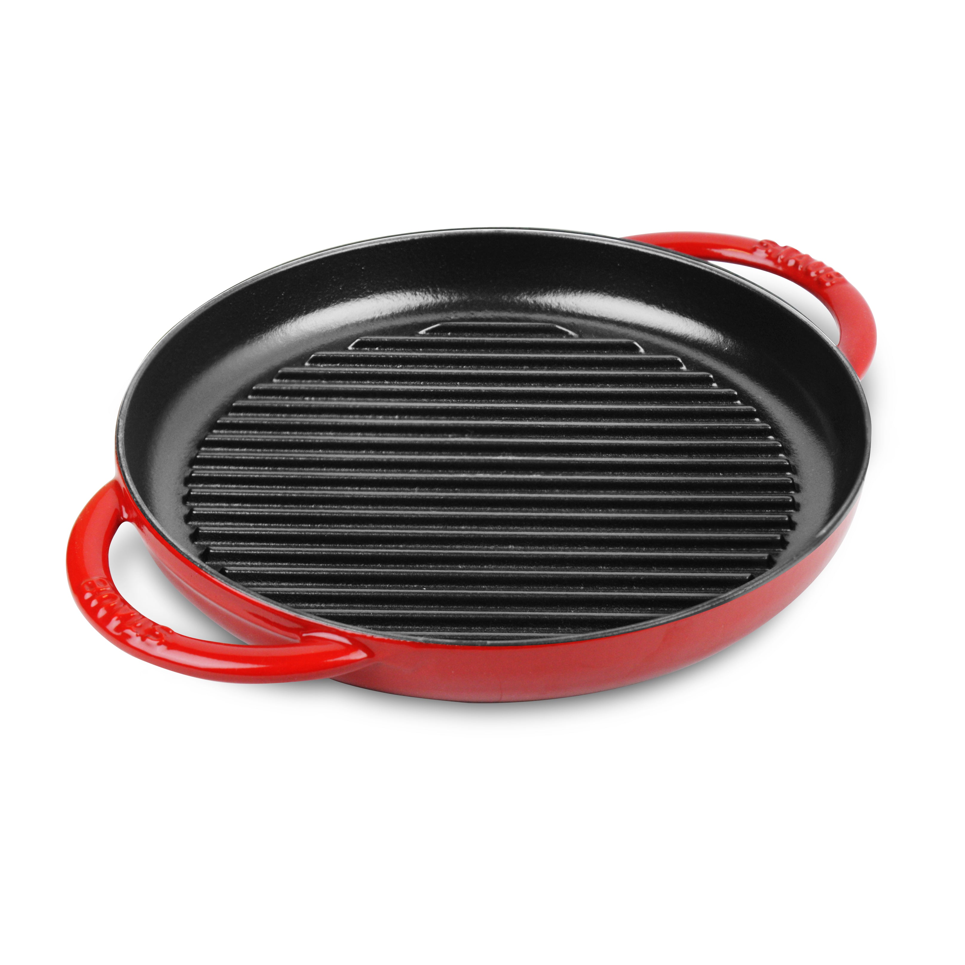 Staub 10-Inch Cherry Red Round Grill Pan
