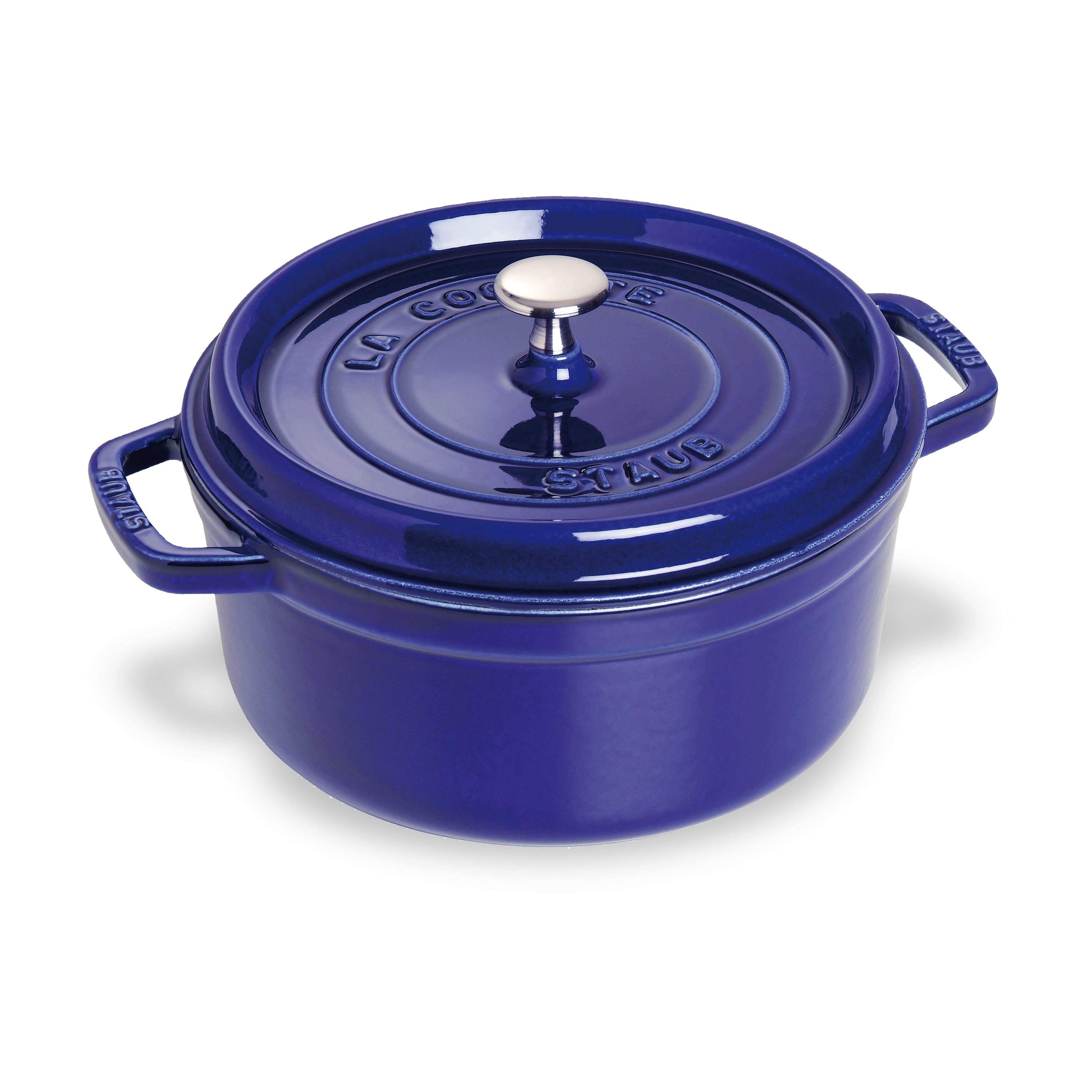 5 Quart Round Enamel Cast Iron Covered Dutch Oven Cobalt Blue 10 inch Crock  Pot