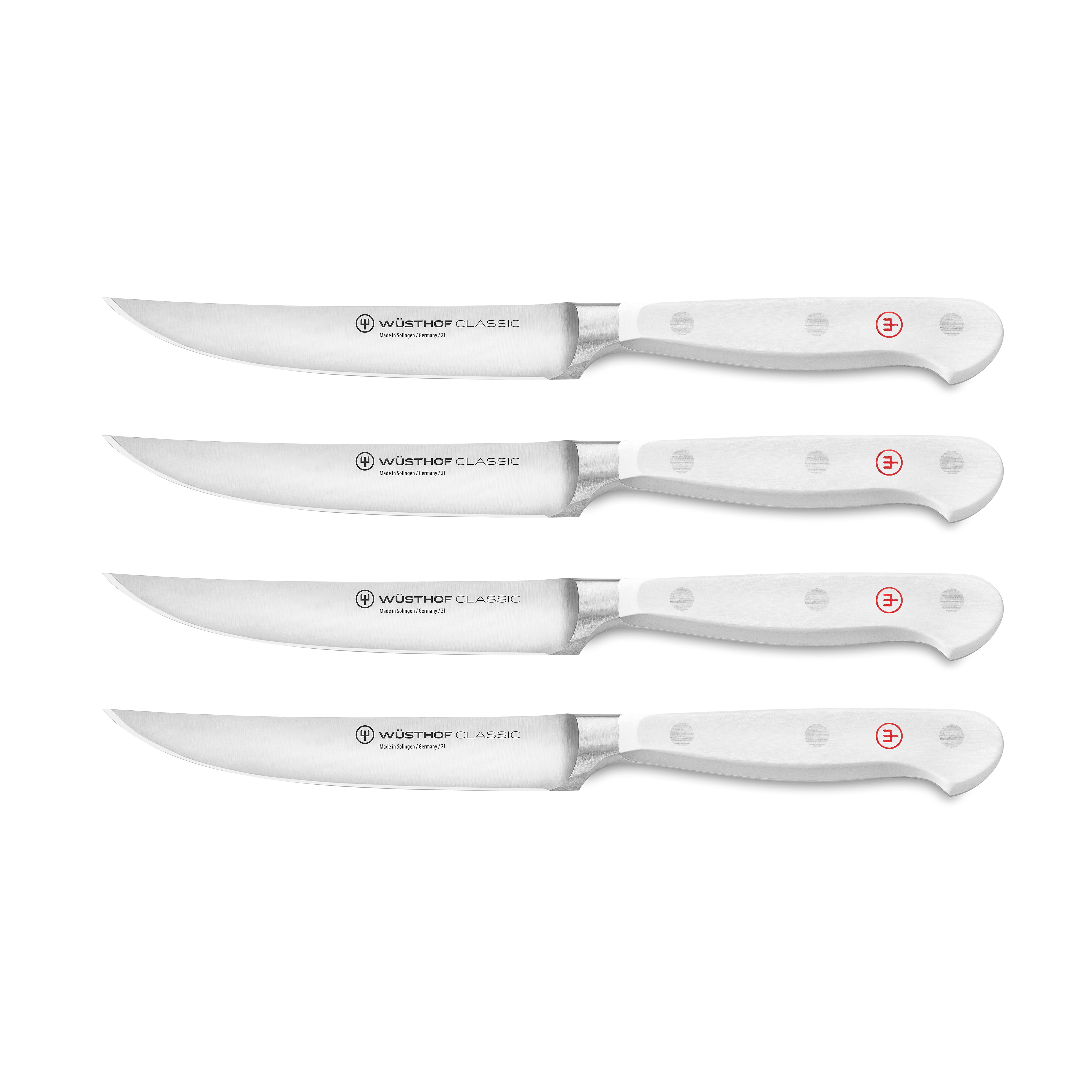Wüsthof Gourmet White Steak Knives, Set of 4