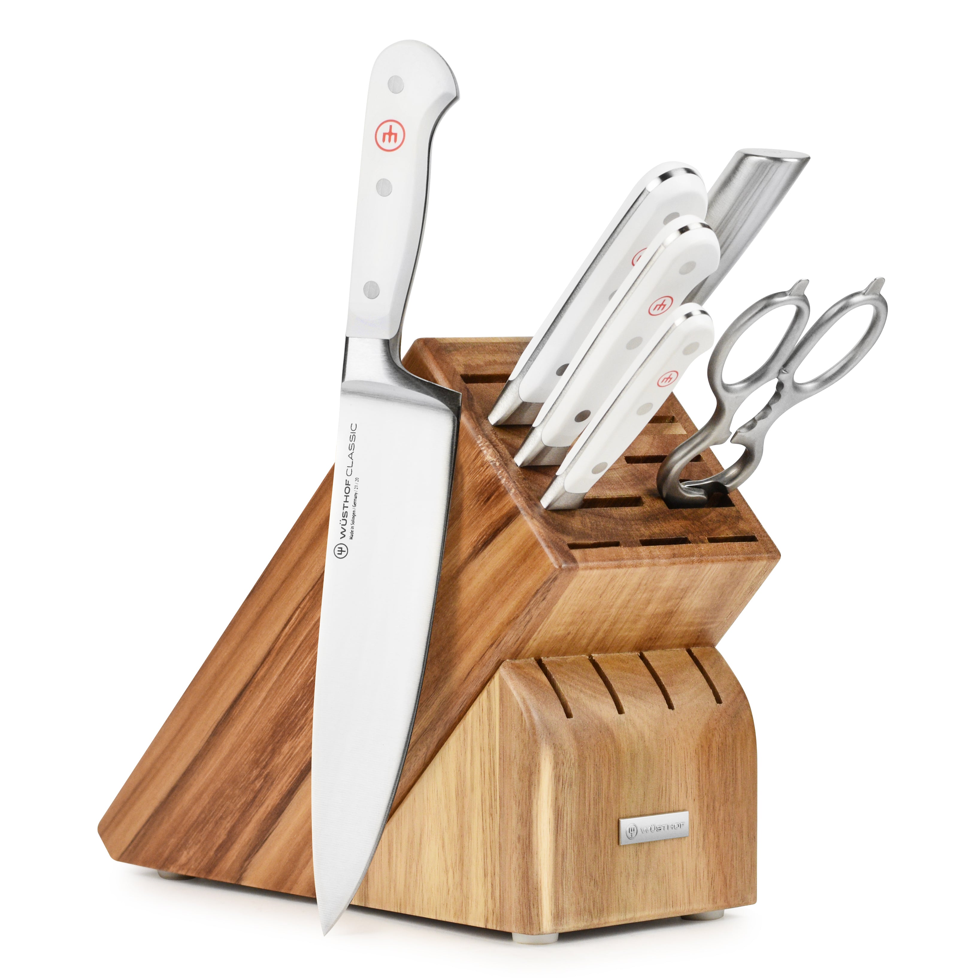 Wusthof Classic White Knife Block Set 7 Piece Cutlery and More