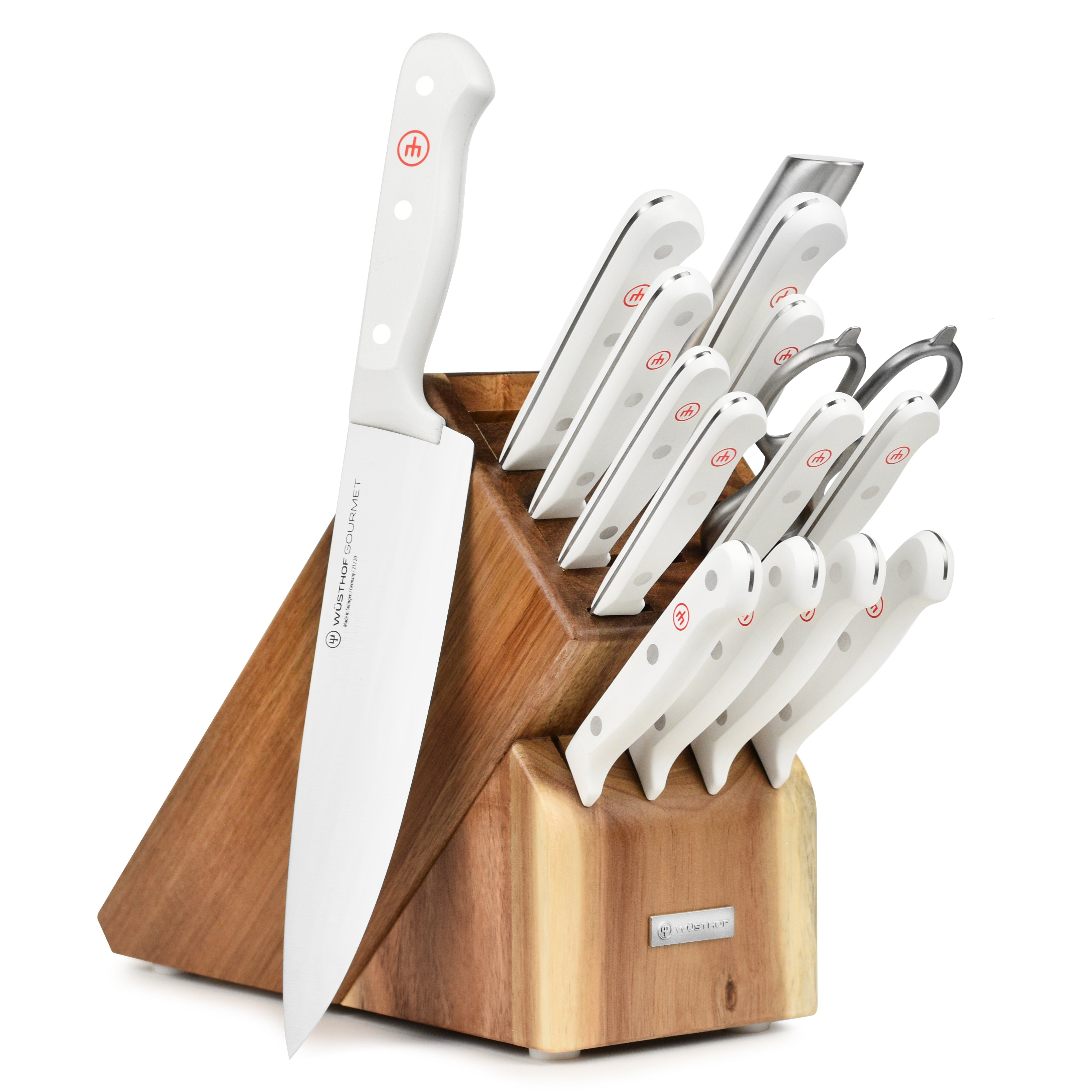  Knife Set, 21 Pieces Kitchen Knife Set with Built in
