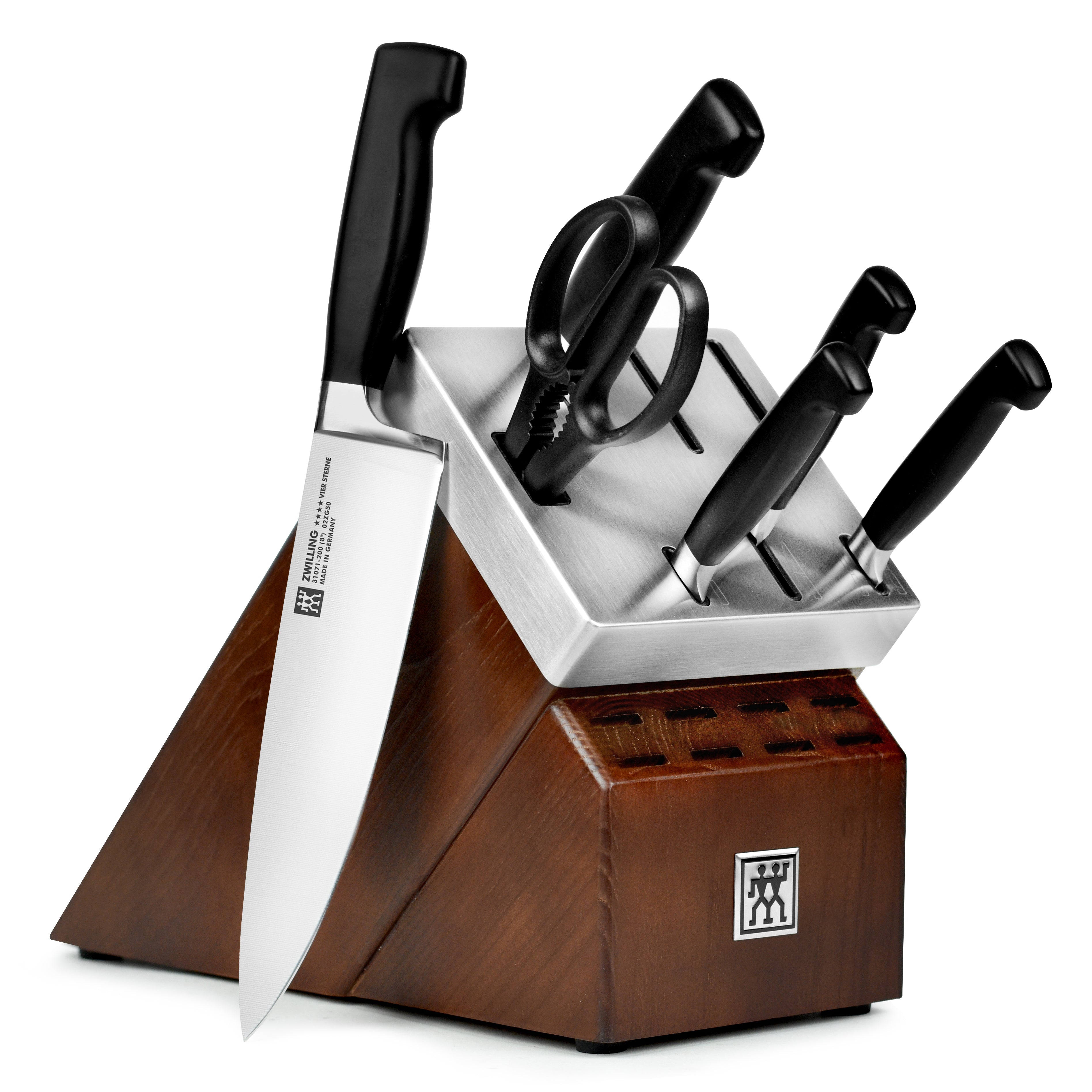 Zwilling JA Henckels 7-Piece Gourmet Self-Sharpening Knife Block Set