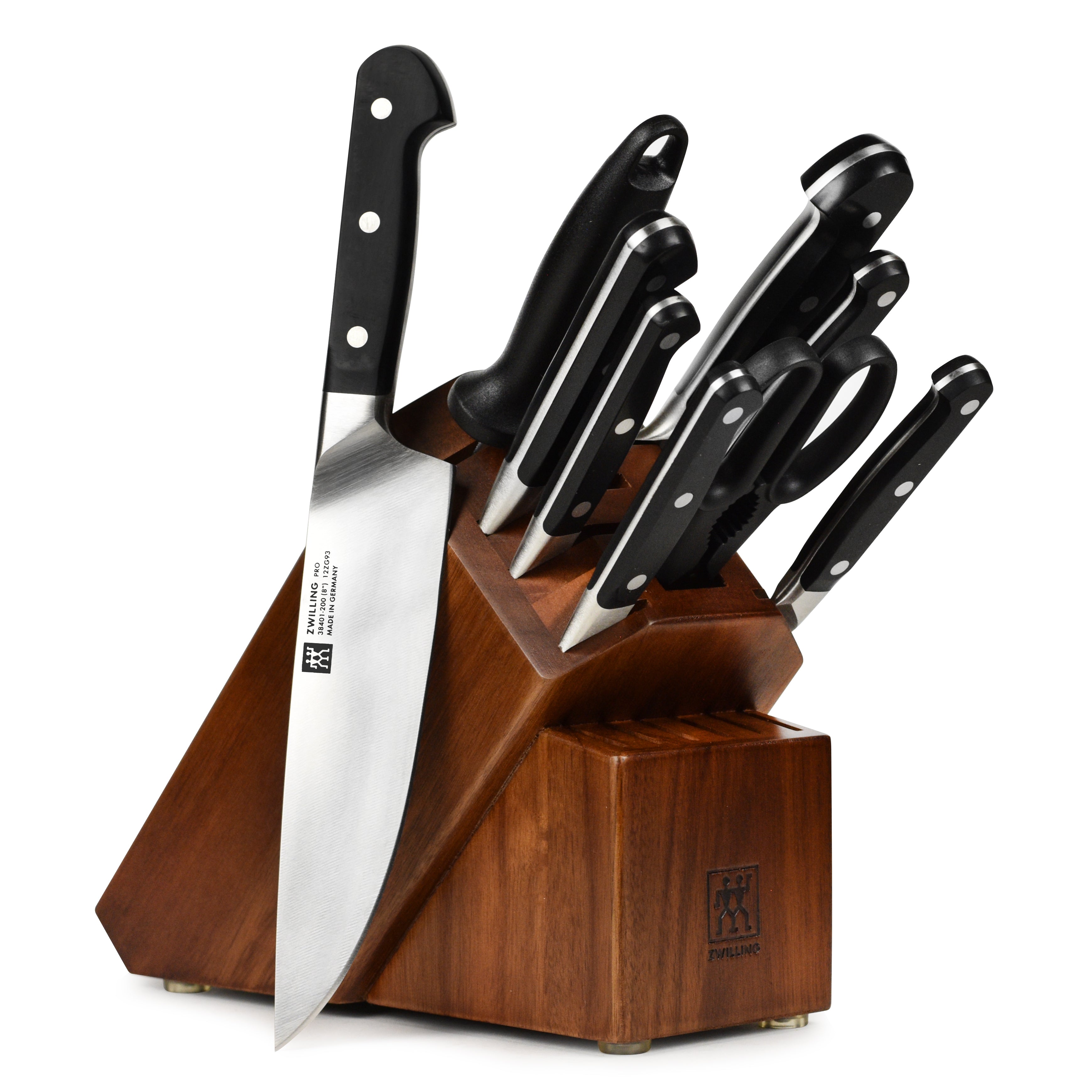 ZWILLING J.A. Henckels Pro 10-Piece Bamboo Block Knife Set +