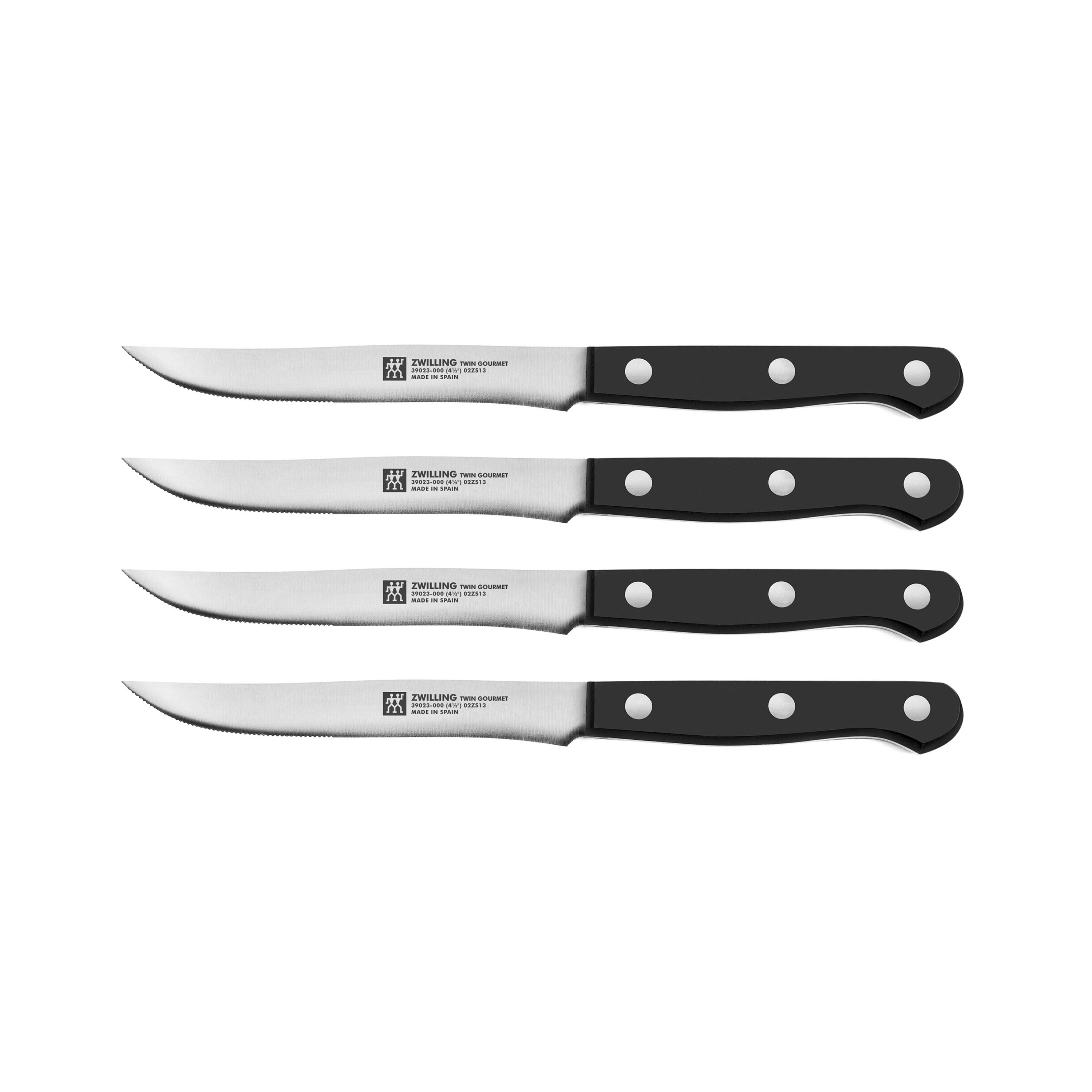 BILL.F Steak knives Serrated Steak Knife Set Stainless Steel Steak Knife  Set of 4