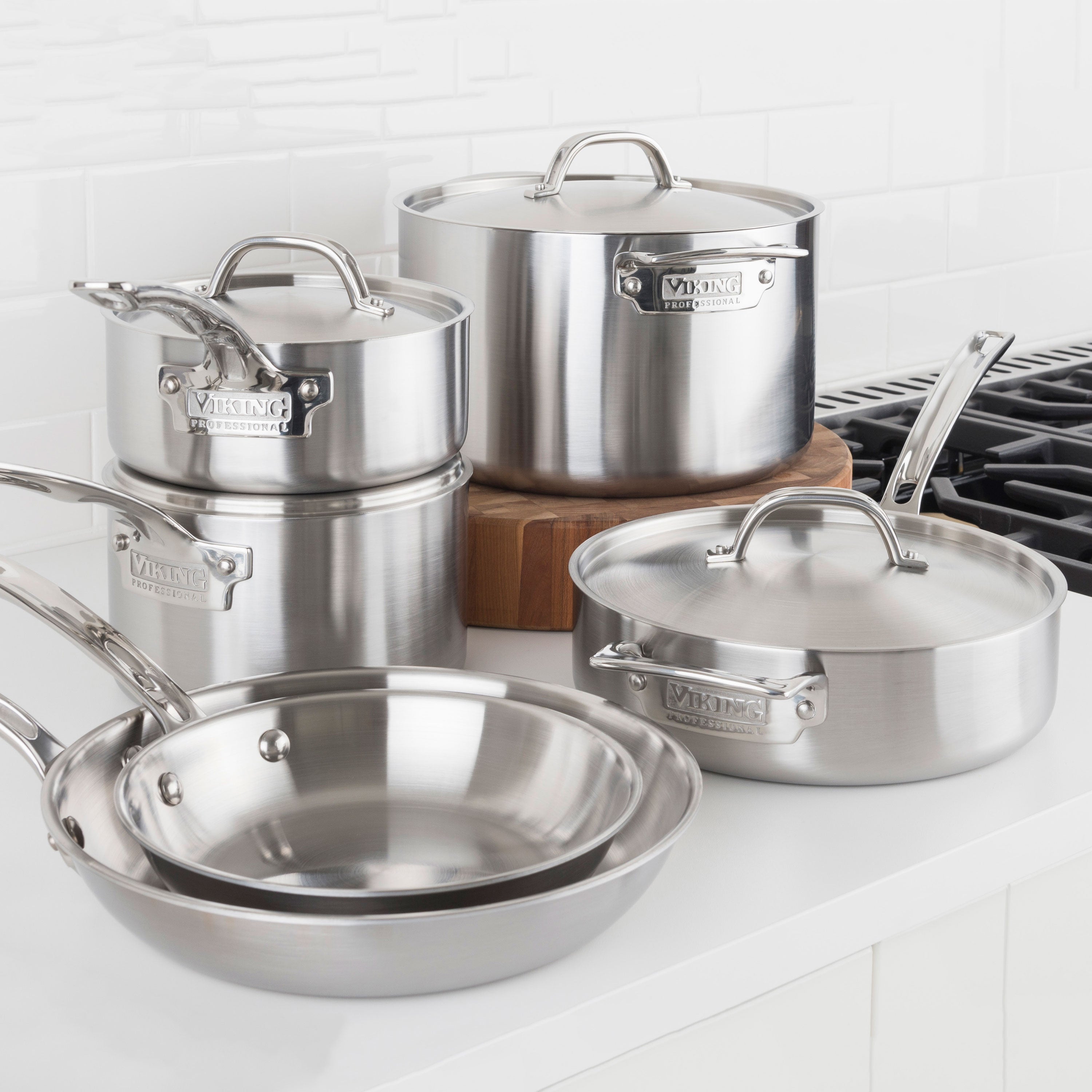 Viking Professional Cookware & Sets | 5-Ply Stainless Steel Made in USA ...