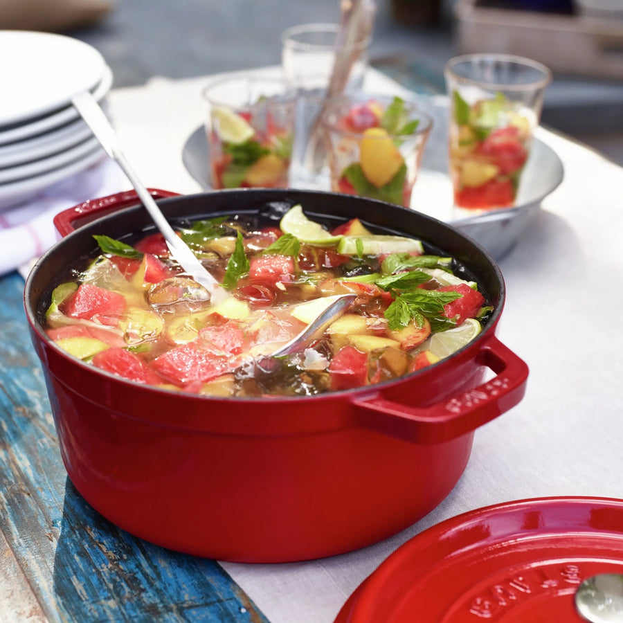 Staub Dutch Oven - 4-qt Cast Iron Cocotte - Cherry Red – Cutlery Staub Dutch Oven - 4-qt Cast Iron Cocotte - Cherry Red – Cutlery