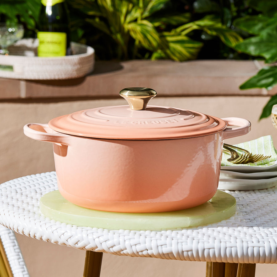 Le Creuset Peche Dutch Oven Cast Iron – Cutlery and More