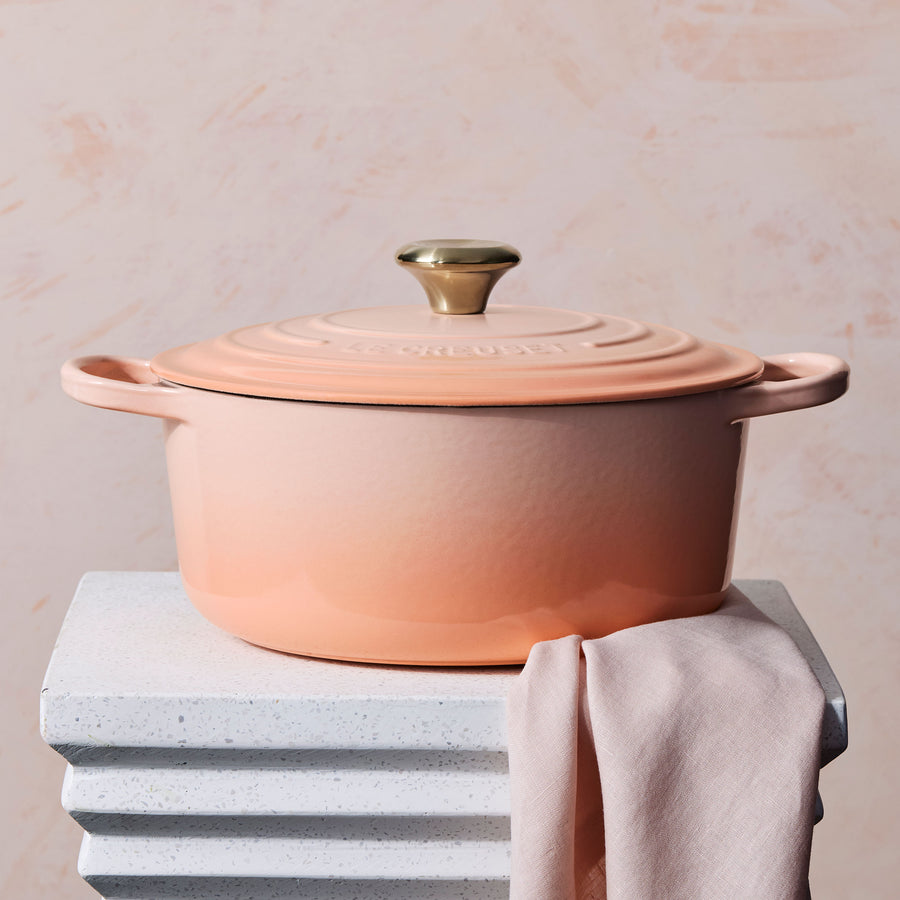 Le Creuset Signature Cast Iron 5.5-quart Peche Round Dutch Oven