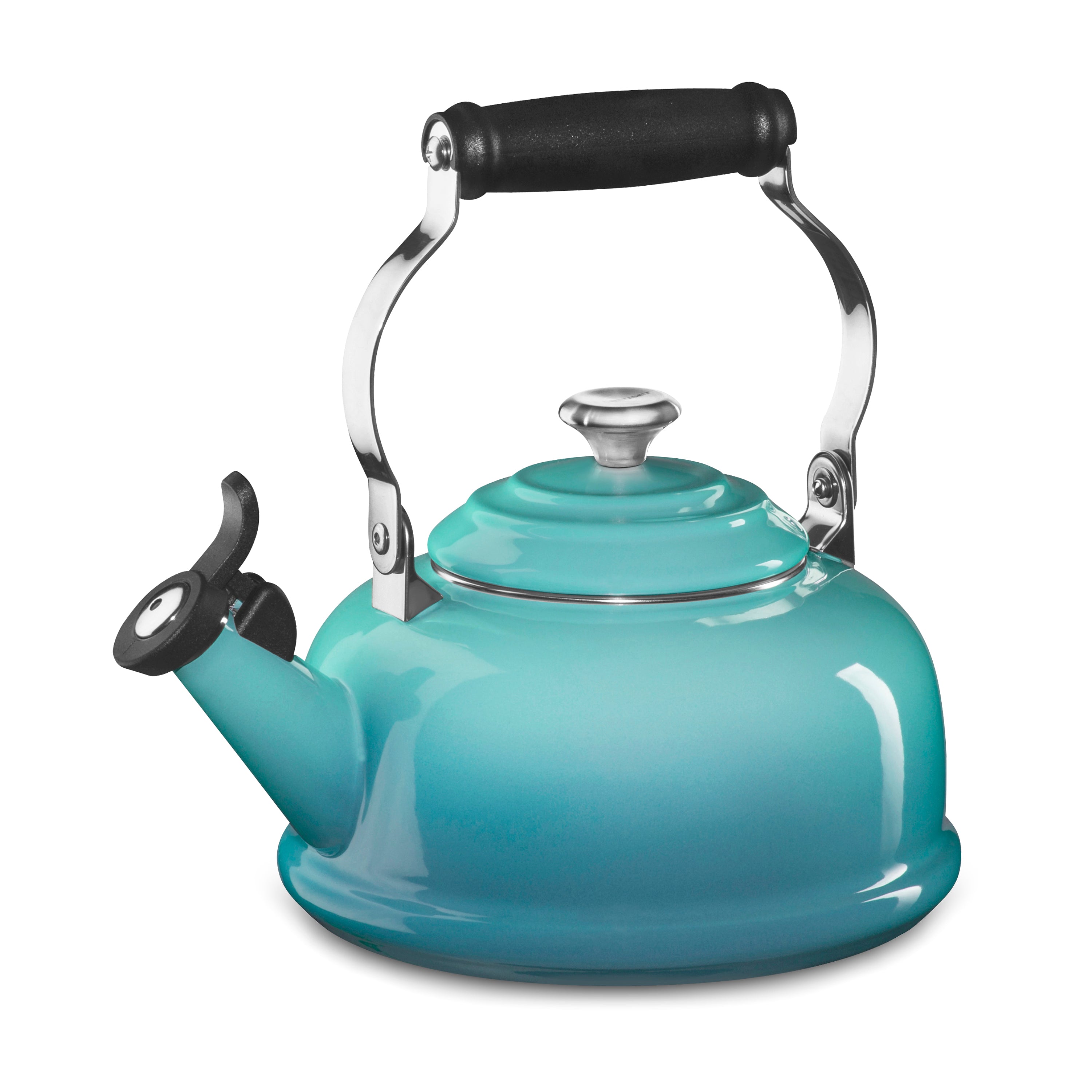 Le Creuset Tea Kettle - 1.7-qt Whistling - Caribbean – Cutlery and More