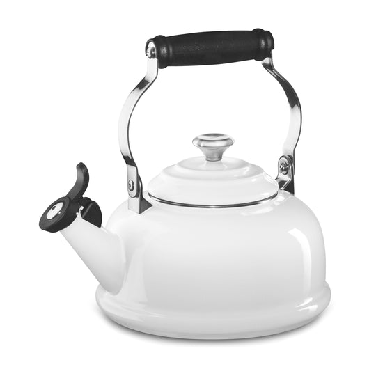 Le Creuset Enameled Steel 1.7-quart White Whistling Tea Kettle