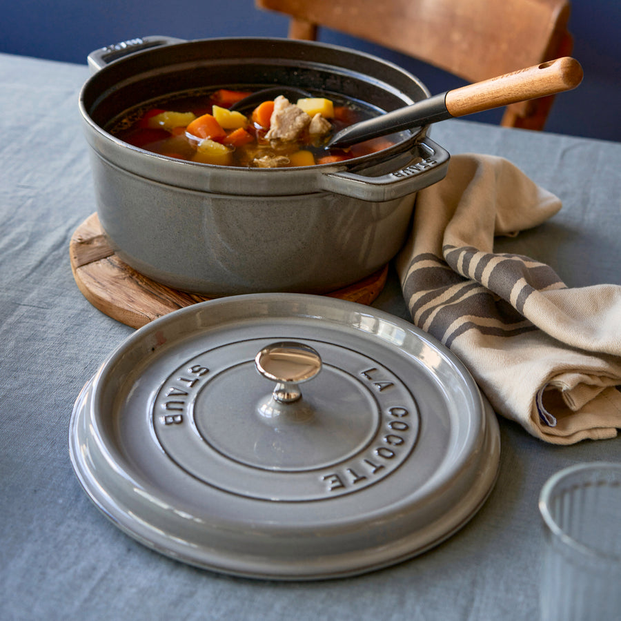 Staub 4-quart Graphite Gray Round Dutch Oven