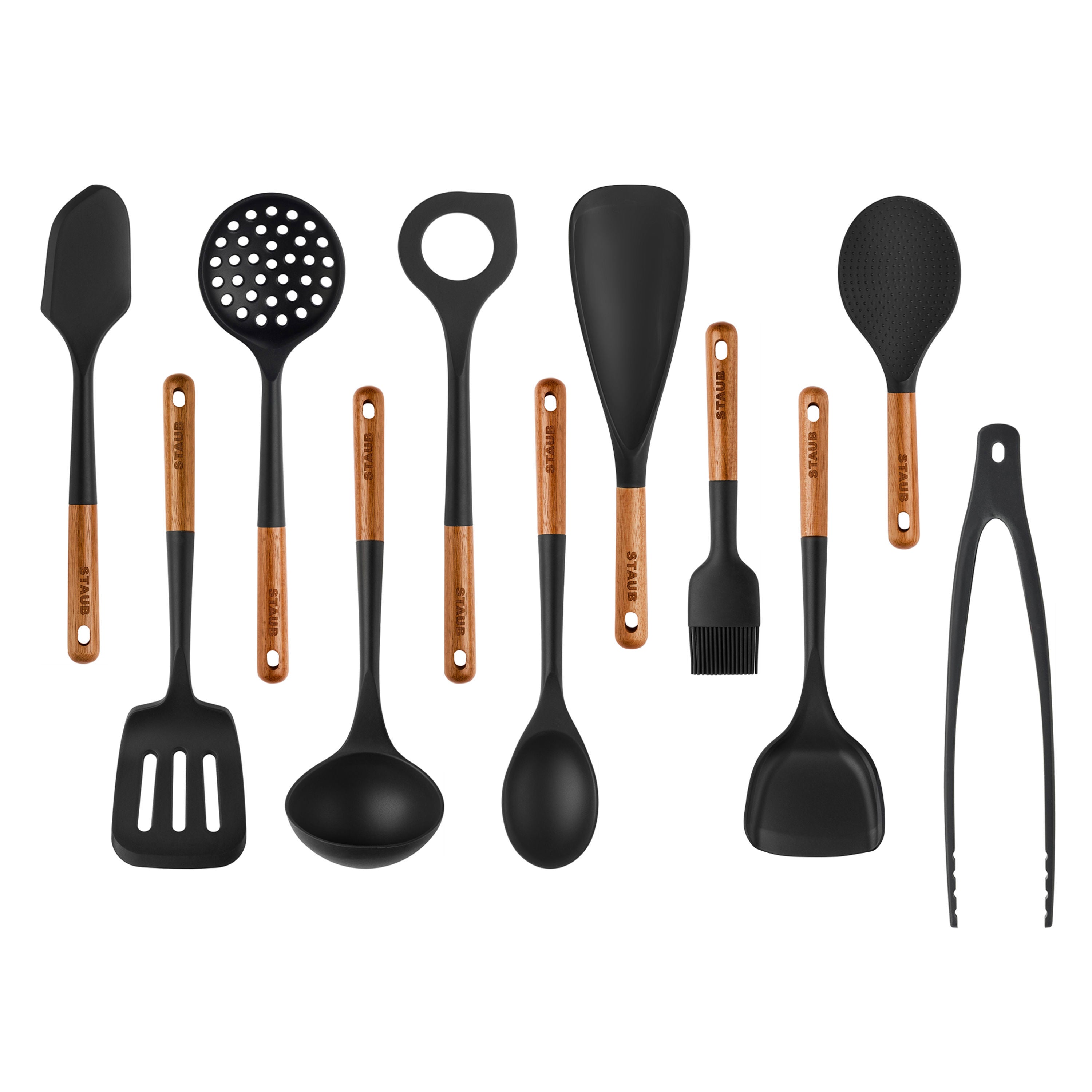 Staub Silicone Tool Set, 11 Piece - Kitchen Utensils Safe for Use with all Nonst