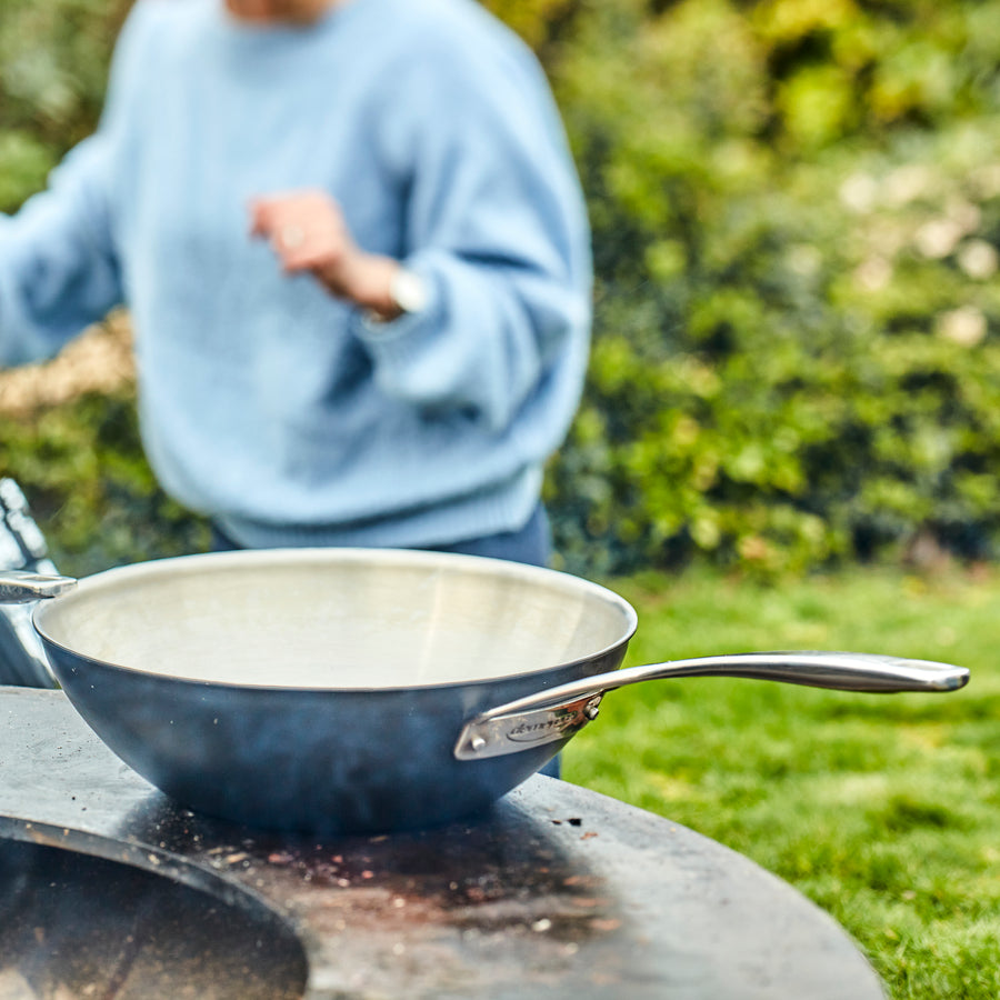 Demeyere Black 3.2-quart Flat Bottom Wok