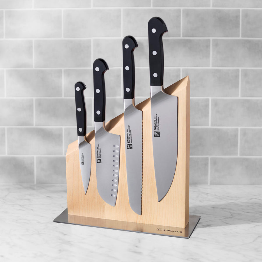 Zwilling Pro 5 Piece Magnetic Knife Block Set