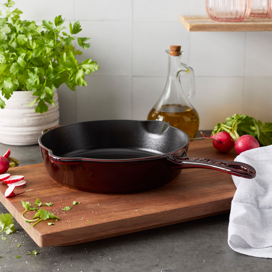 Staub 8.5" Grenadine Cast Iron Deep Traditional Skillet