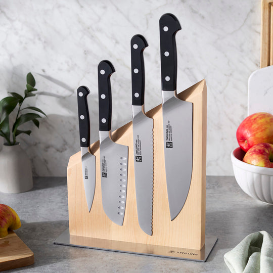 Zwilling Pro 5 Piece Magnetic Knife Block Set