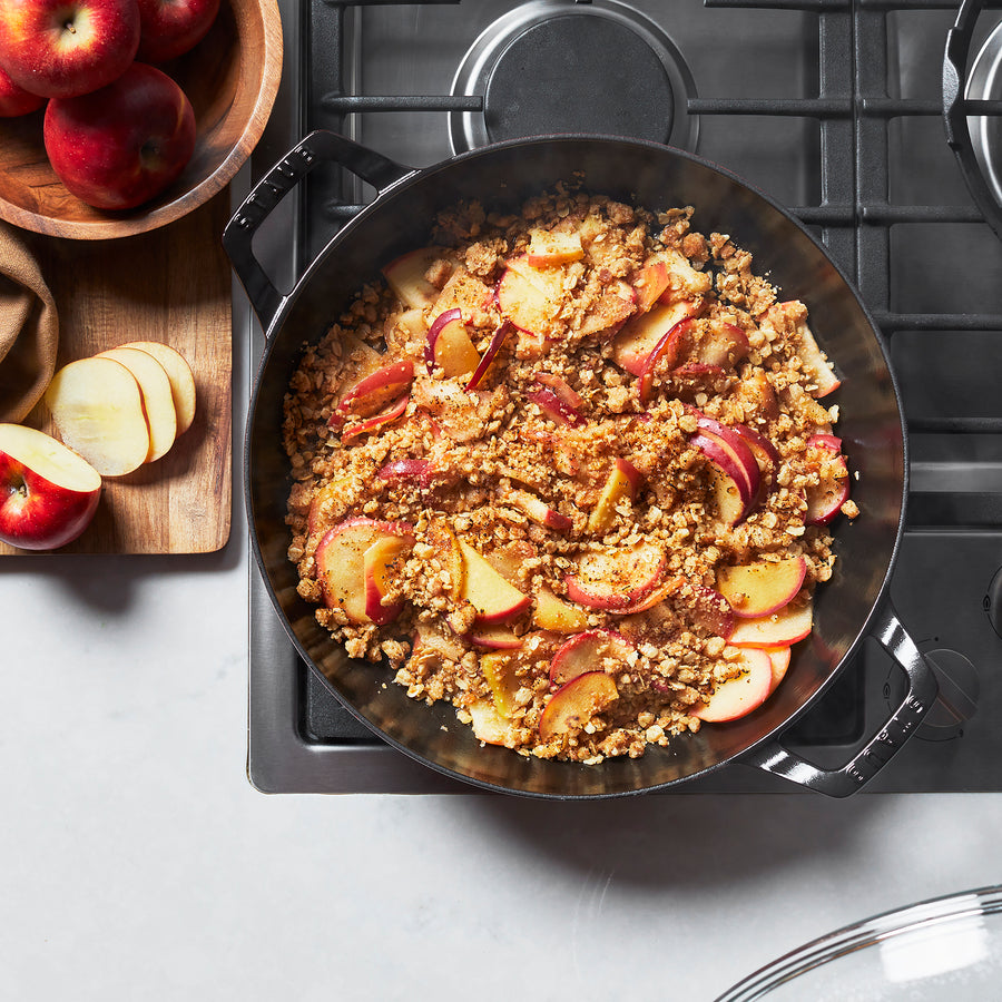 Staub 3.5-quart Cherry Red Braiser with Glass Lid