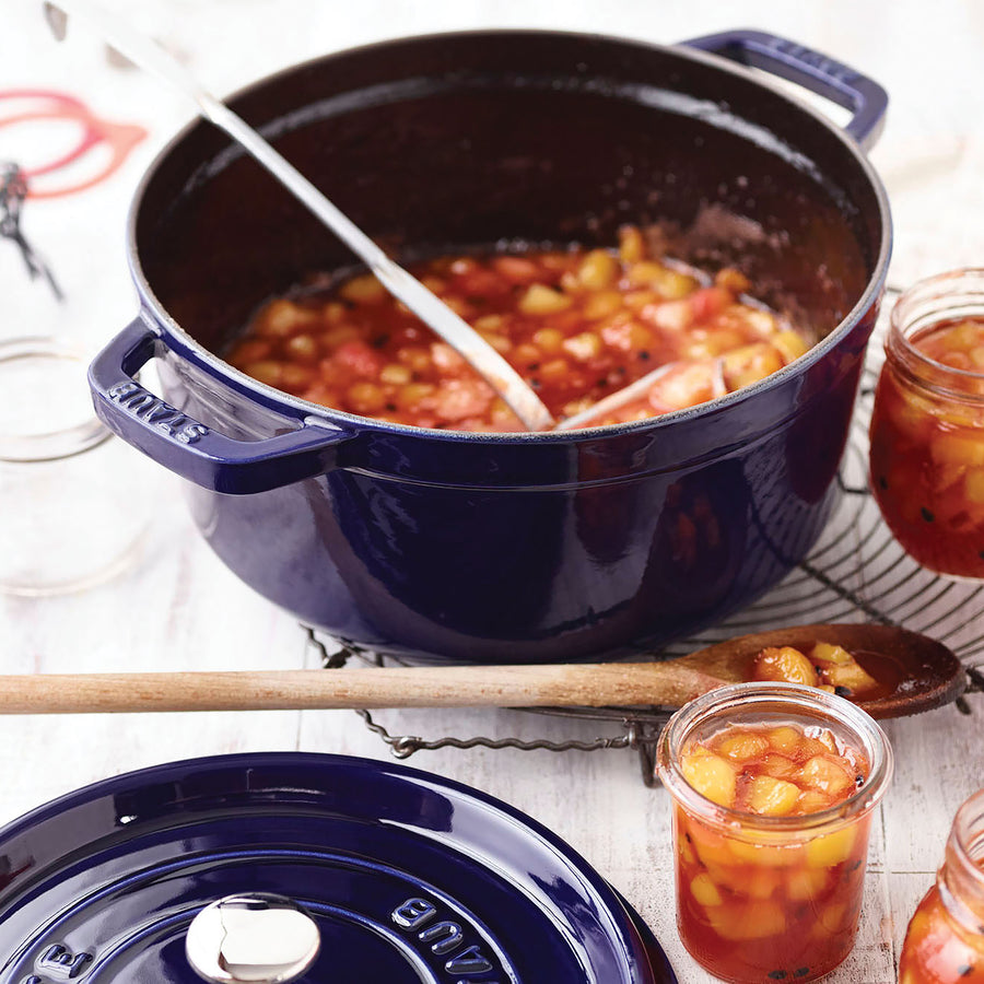 Staub 4-quart Sapphire Blue Round Dutch Oven