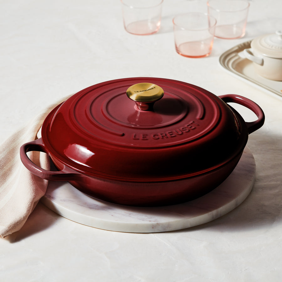 Le Creuset Rhone Braiser 5-qt Signature Cast Iron – Cutlery and More