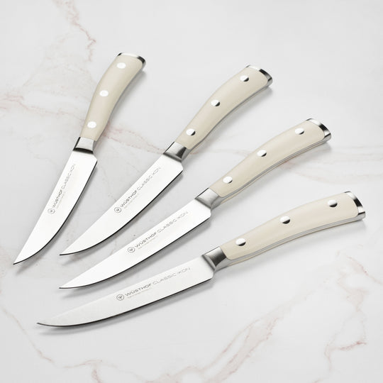 Wusthof Classic Ikon Creme 4 Piece Steak Knife Set