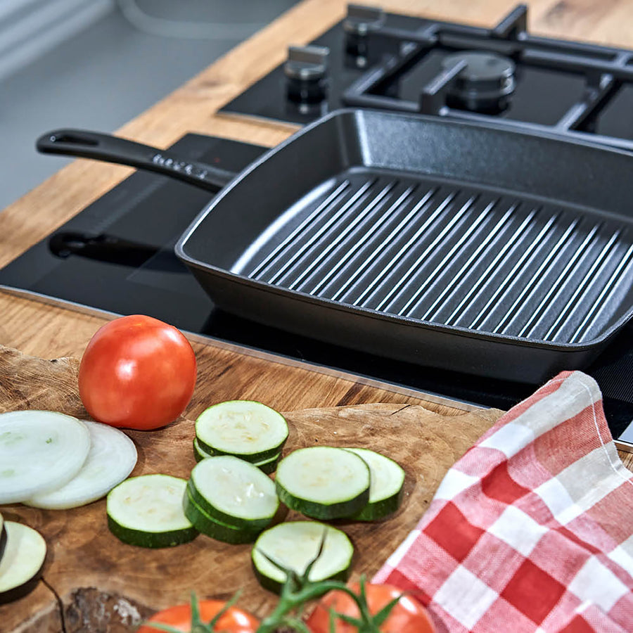 Staub 12" Matte Black Square Grill Pan