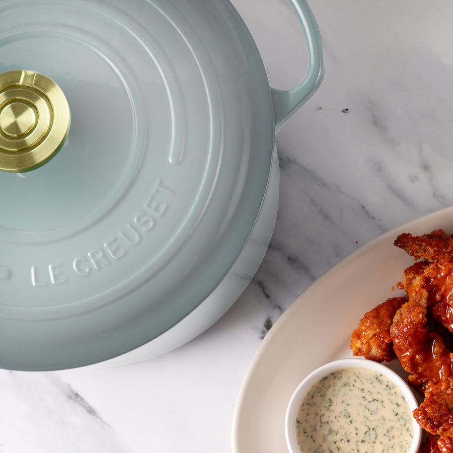 Le Creuset Round Deep Oven - 6.5-qt Round - Sea Salt – Cutlery and