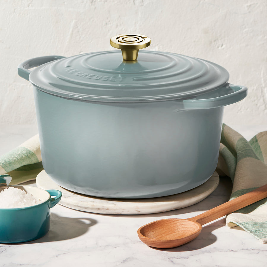 Le Creuset Round Deep Oven - 6.5-qt Round - Sea Salt – Cutlery and