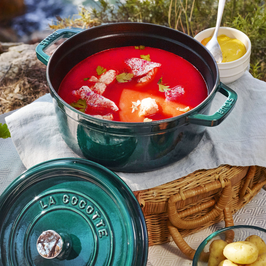 Staub 4-quart Turquoise Round Dutch Oven