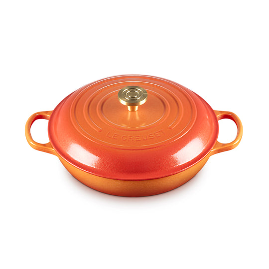 Le Creuset Signature Cast Iron 3.5-quart Flamme Doree Braiser