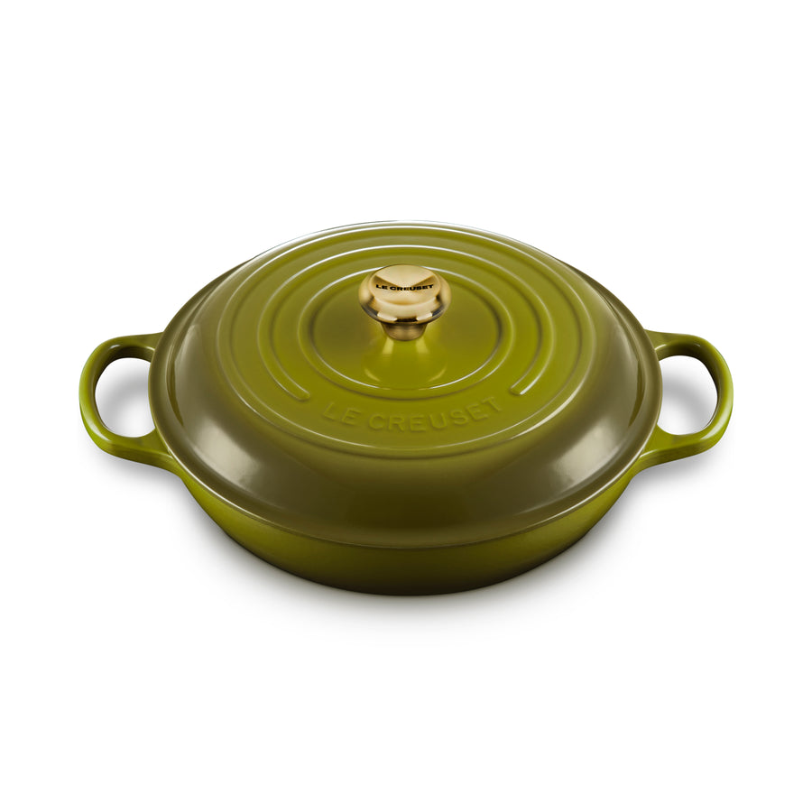 Le Creuset Signature Cast Iron 3.5-quart Olive Braiser