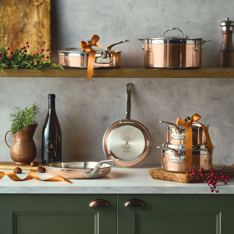 Hestan CopperBond Cookware Set - 10 Piece Induction Copper