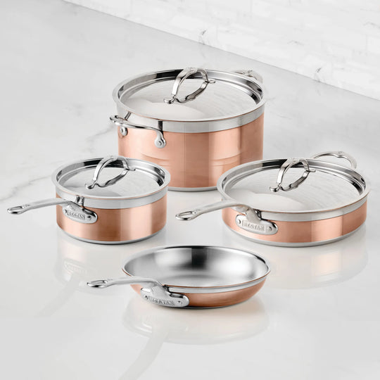 Hestan CopperBond 7 Piece Induction Copper Cookware Set