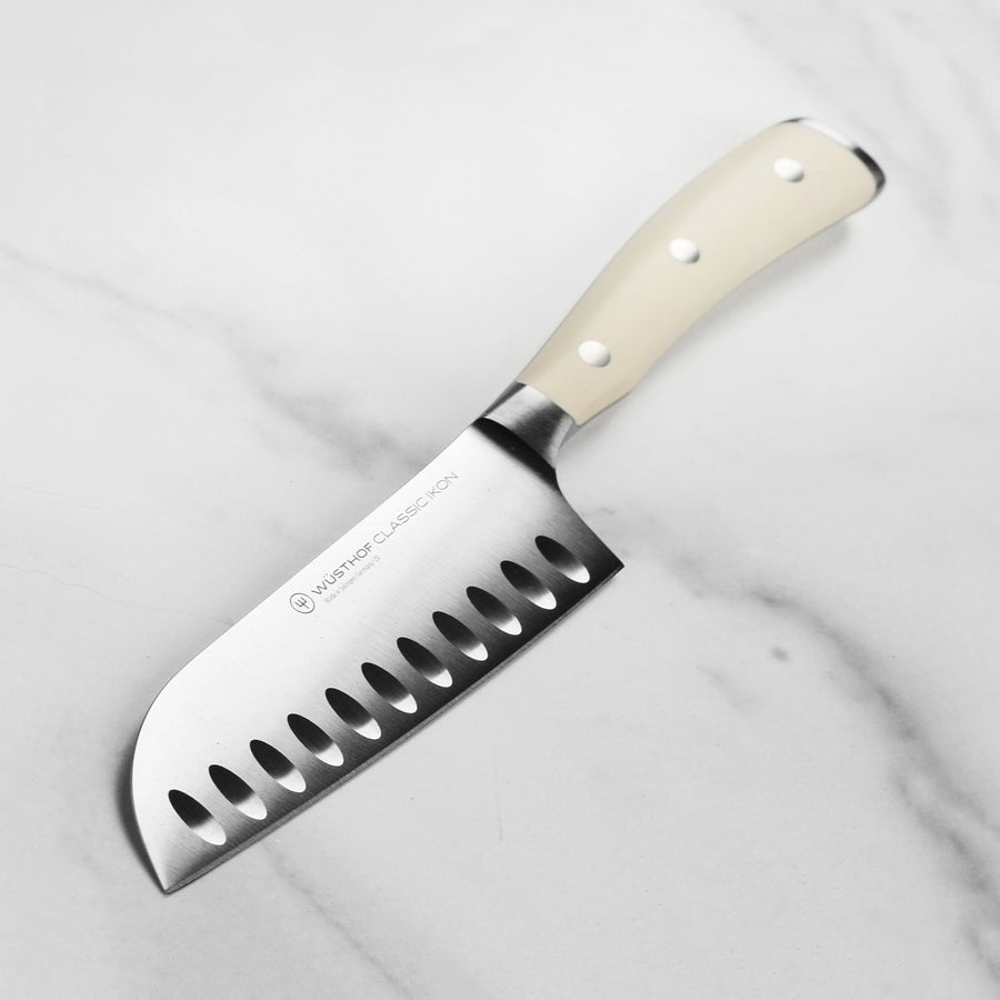 Wusthof Classic Ikon Creme 5" Hollow Edge Santoku Knife