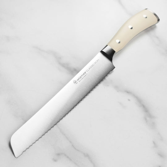 Wusthof Classic Ikon Creme 9" Double Serrated Bread Knife