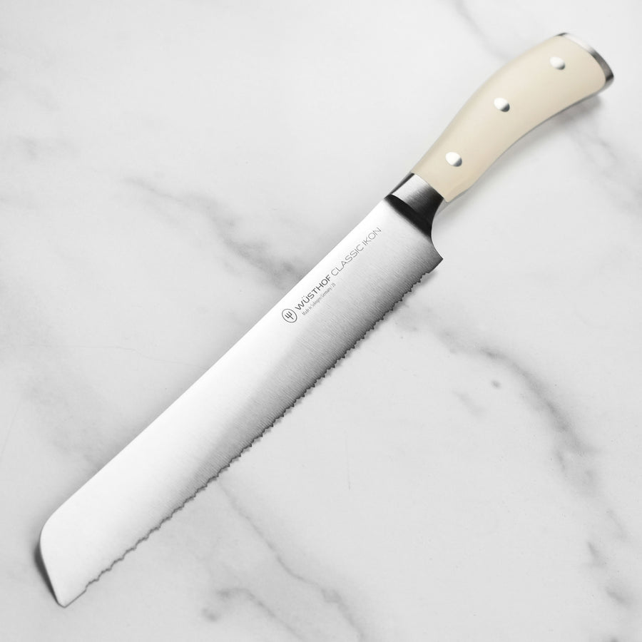Wusthof Classic Ikon Creme 9" Double Serrated Bread Knife