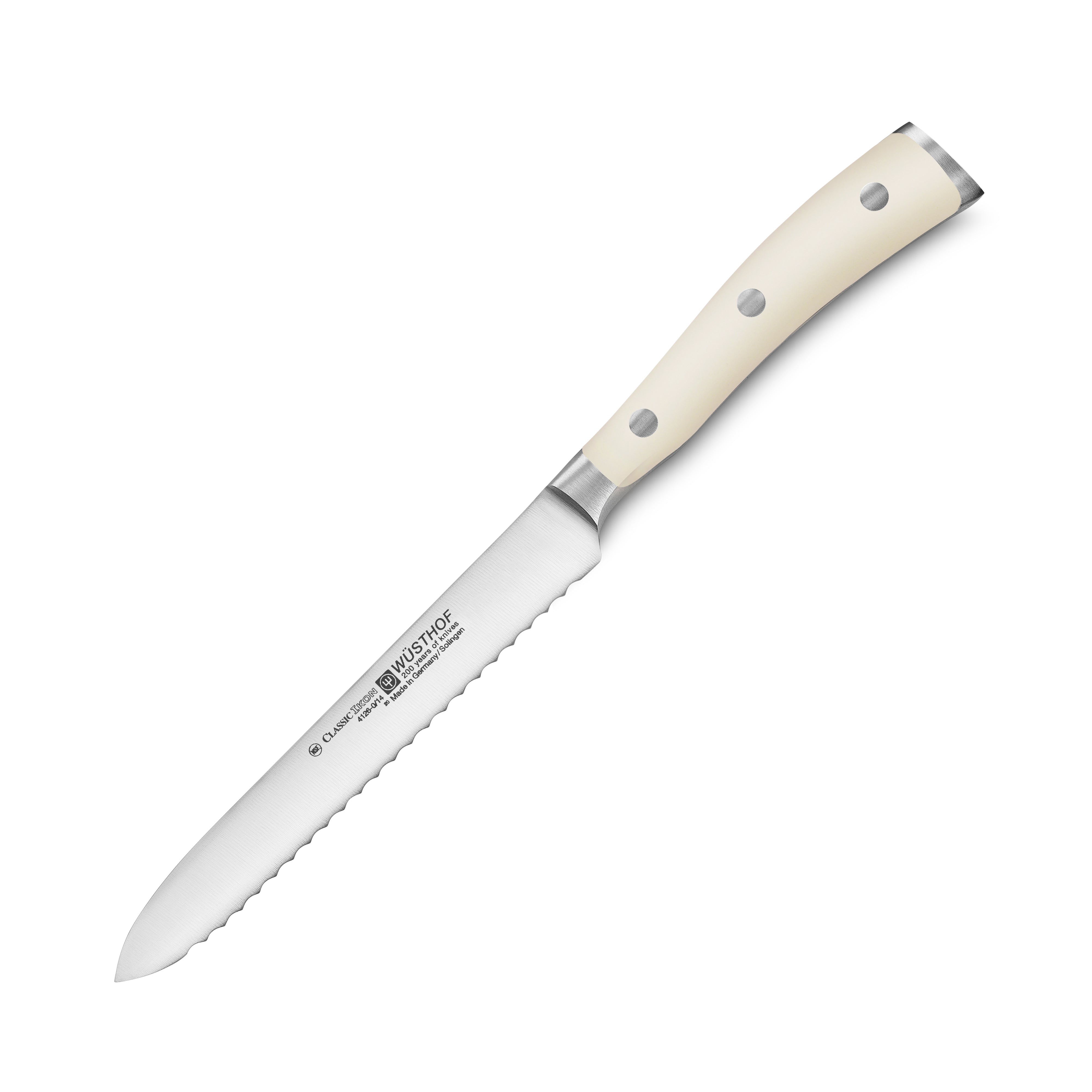 Wusthof Classic Ikon Creme Serrated Utility Knife - 5